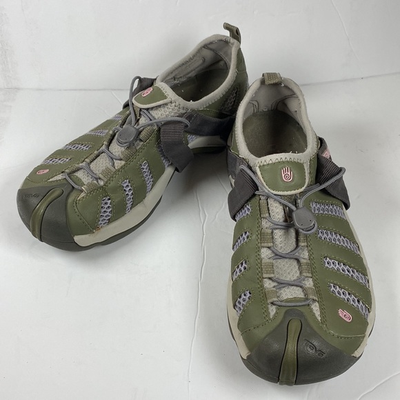Teva Sunkosi Water Shoes Women's Outdoor Shoes Green and Gray - Picture 2 of 7